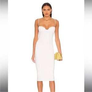 RE ONA sweetheart midi dress
